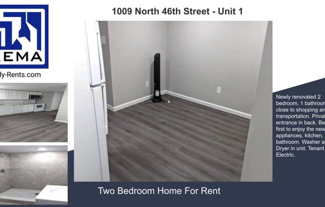 2 beds, 1 bath, 780 sqft, $1,250