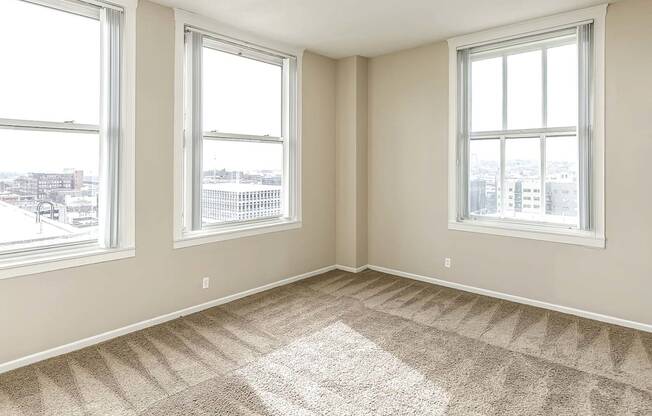 Studio, one and two bedroom apartment homes at Orpheum Tower Apartments in Omaha, NE