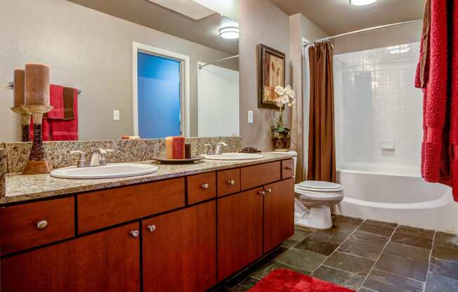 Bathroom at The Ranch at Pinnacle Point Apartments in Rogers, AR