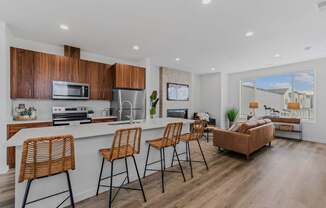 Fully Equipped Modern Eat-In Kitchen at Thrive at Green Mountain, Camas, Washington