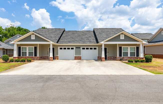 a house with a garage and a driveway