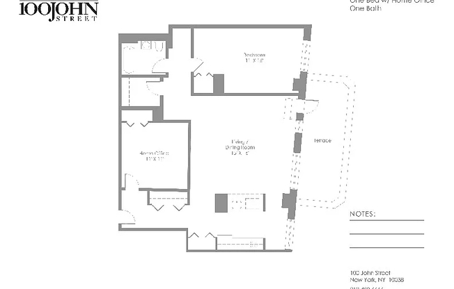 1 bed, 1 bath, 915 sqft, $5,300, Unit 2209