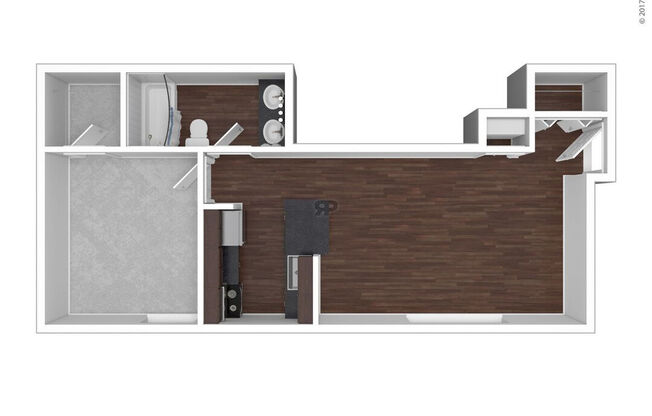 1 bed, 1 bath, 575 sqft, $1,155