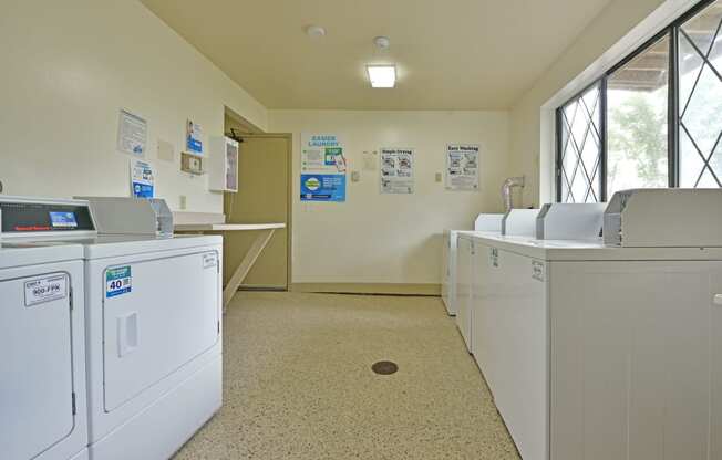 Spacious and Clean Laundry Rooms