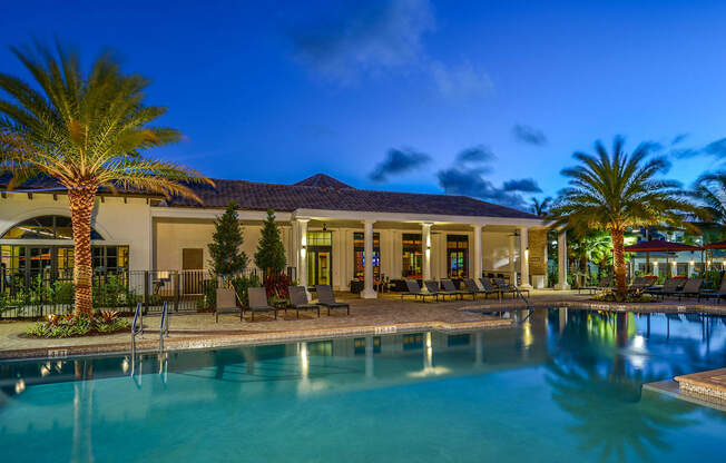 Pool at at Palm Ranch Apartments in Davie, FL