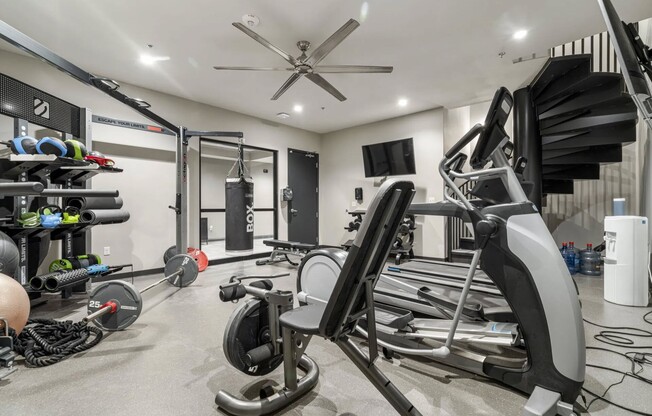 Elevate your fitness routine at Flats on Archer with our state-of-the-art gym, featuring top-notch equipment and an open layout designed for optimal workout sessions. Don't miss out on this incredible amenity—schedule your visit today!