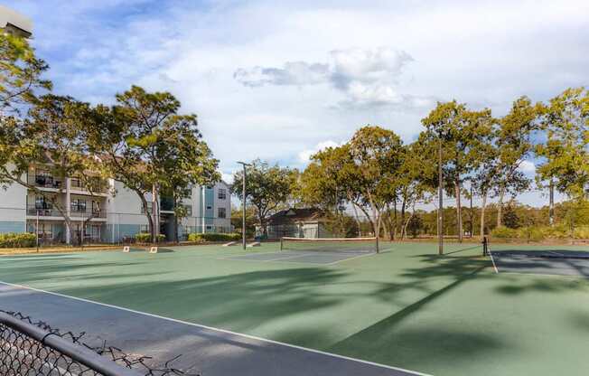 Community tennis courts at Mirage on Kernan in Jacksonville, Florida.