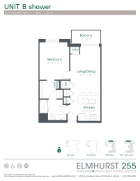 1 bed, 1 bath, 693 sqft, $2,220