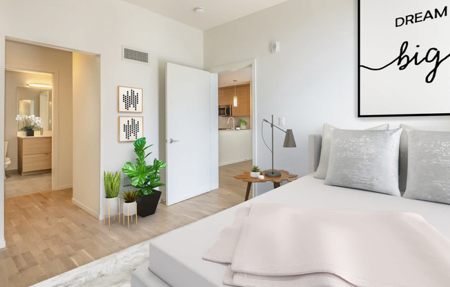 Bedroom with White Oak Flooring