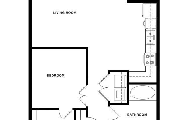 1 bed, 1 bath, 680 sqft, $1,235