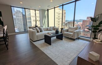 Gorgeous 2 Bedroom 2 Bathroom Downtown Condo with Epic Views and Free Parking