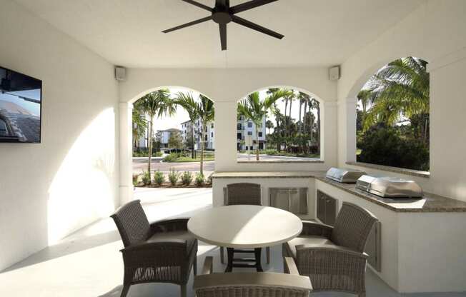 Outdoor Grilling area at Azola West Palm Beach, West Palm Beach, FL, 33411