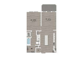 1 bed, 1 bath, 660 sqft, $1,425