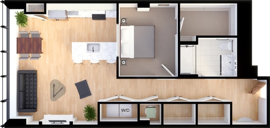 1 bed, 1 bath, 990 sqft, $1,803