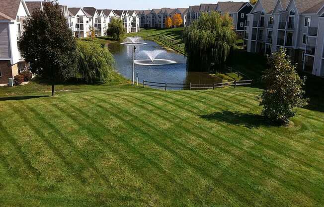 Manicured Lawns at Huntington Cove Apartments, Indiana