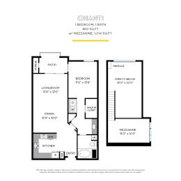 1 bed, 1 bath, 860 sqft, $2,850