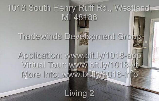 1018 Henry Ruff 3 bed/1.5 bath with basement and garage located in Westland