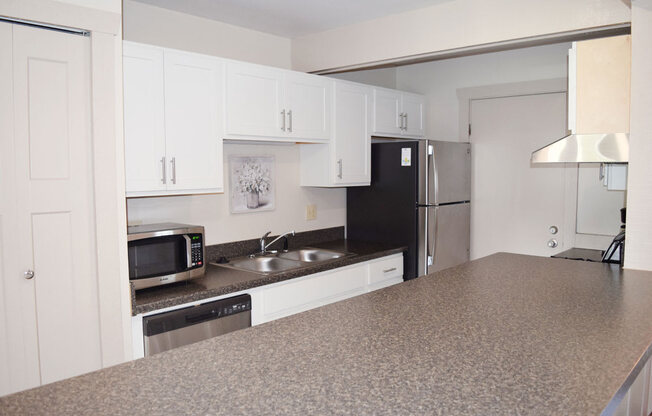 Access to community building with kitchen at Newport Village Apartments, Michigan, 49002