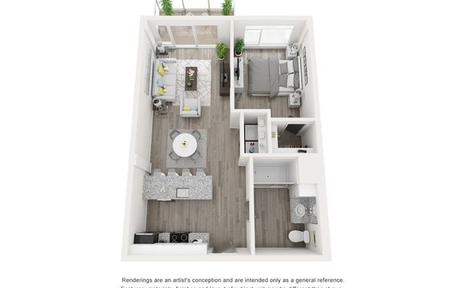1 bed, 1 bath, 685 sqft, $1,661, Unit 213