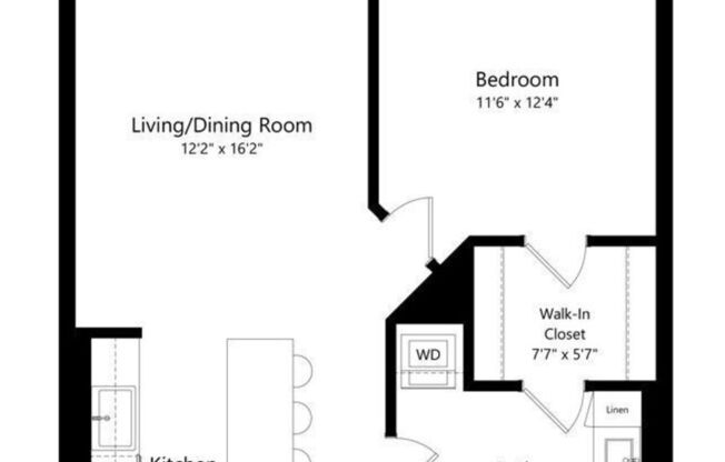 1 bed, 1 bath, 751 sqft, $1,653