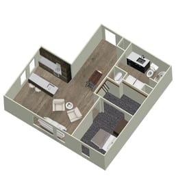 1 bed, 1 bath, 700 sqft, $1,297