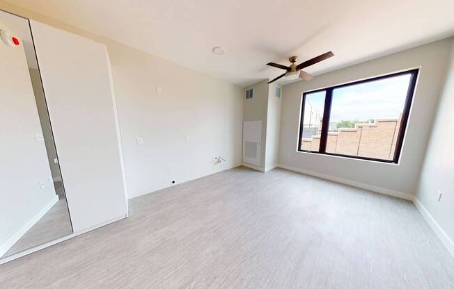 Carpeted Bedroom at Canary Lofts, Iowa