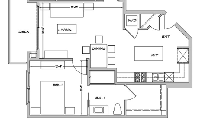 2 beds, 2 baths, 1,042 sqft, $3,500, Unit 502