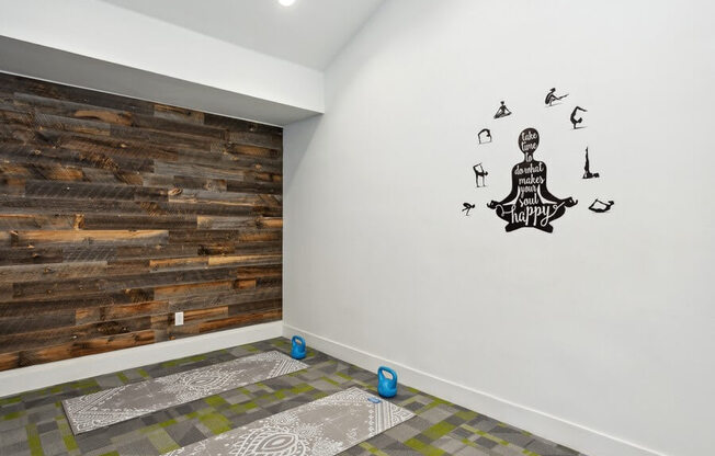 Community Yoga/Meditation Area at Creek 2645 Apartments in Sacramento, CA.