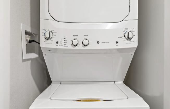 In Home Stacked Washer/Dryer at LEVANTE APARTMENT HOMES, California