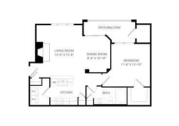 1 bed, 1 bath, 793 sqft, $1,145