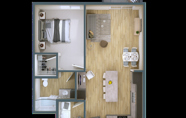 1 bed, 1 bath, 755 sqft, $1,195, Unit 531