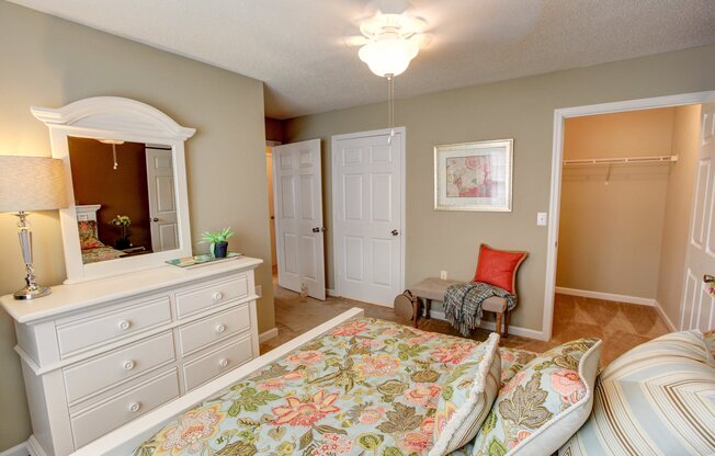 Bedroom at Trellis Pointe Apartments in Holly Springs, NC