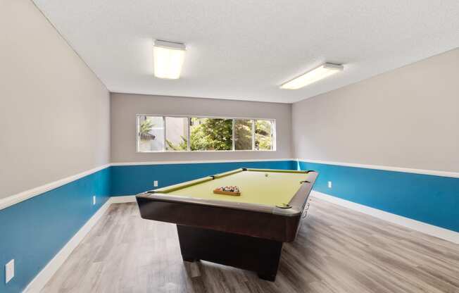 pool table at Terrace Gardens Apartment Homes, Escondido