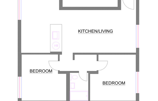 2 beds, 1 bath, 919 sqft, $2,645, Unit 210