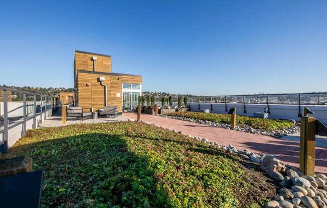 Koi Apartments in Ballard, Washington Rooftop Patio with Beautiful Views