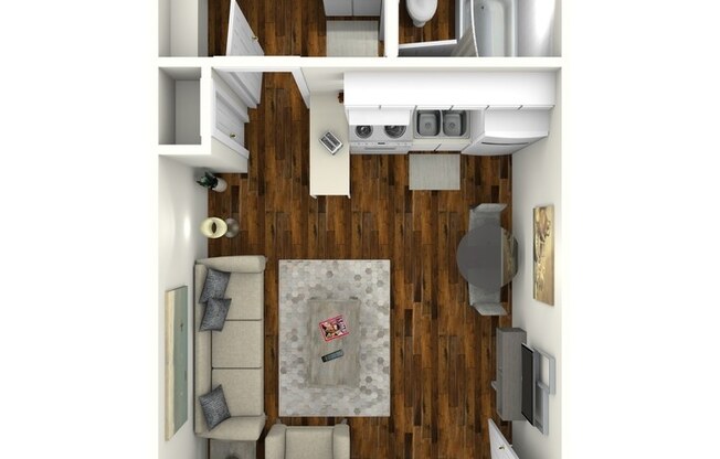 Studio, 1 bath, 320 sqft, $735