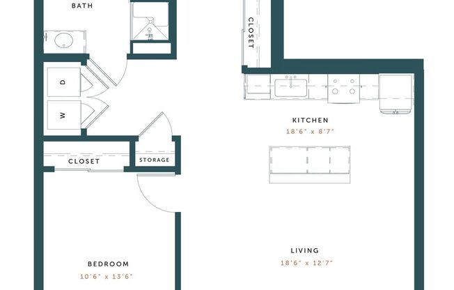 1 bed, 1 bath, 855 sqft, $2,105, Unit 120