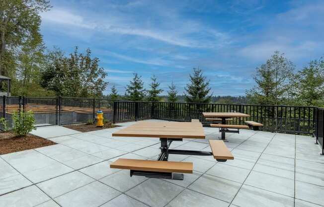 Outdoor Benches with beautiful views