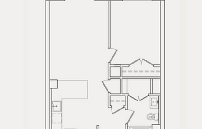 1 bed, 1 bath, 666 sqft, $2,575, Unit 514
