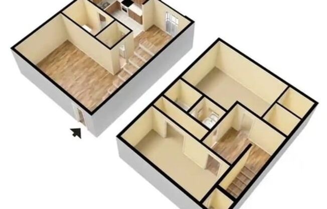 2 beds, 1.5 baths, 1,080 sqft, $1,395, Unit M3