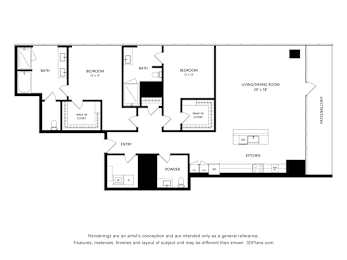 2 beds, 2 baths, 1,848 sqft, $9,096