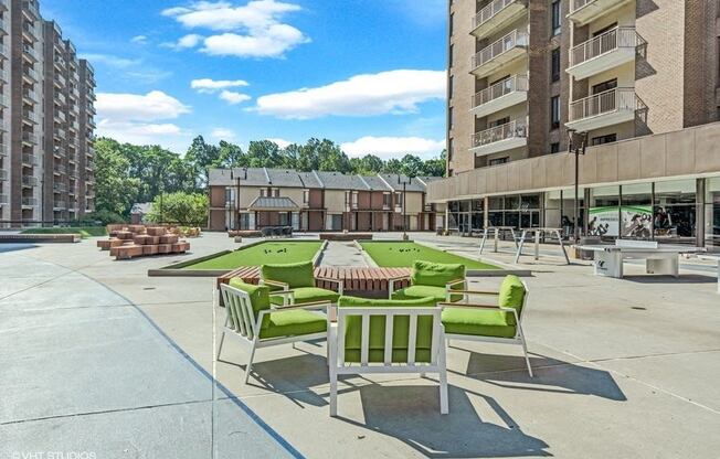 Relax and unwind in The Plaza at Trillium Apartments, Fairfax