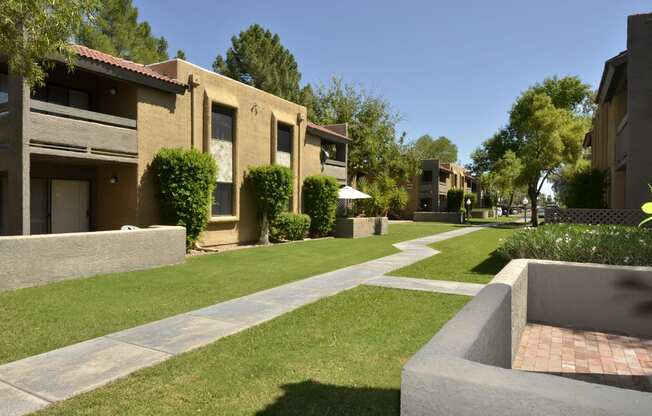 Sidewalk and building view