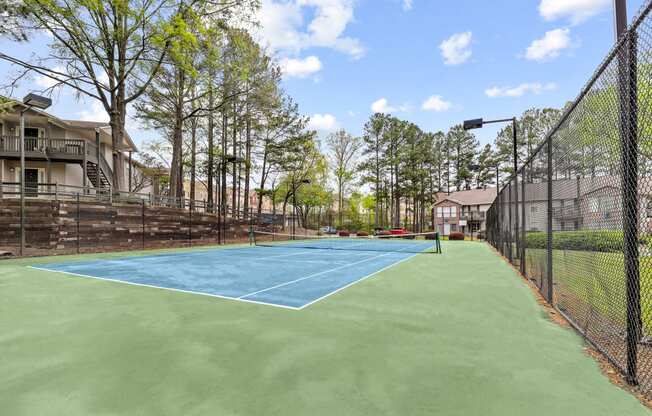 take a swing at our tennis court