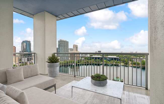 balcony view over Lake Eola