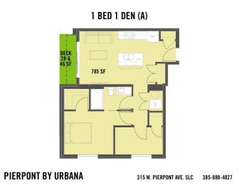 1 bed, 1 bath, 785 sqft, $1,975