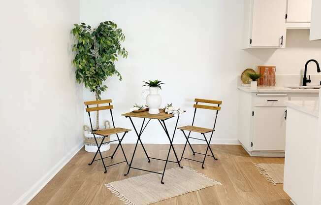 kitchen with a table and chairs at Mission Valley, California, 92120