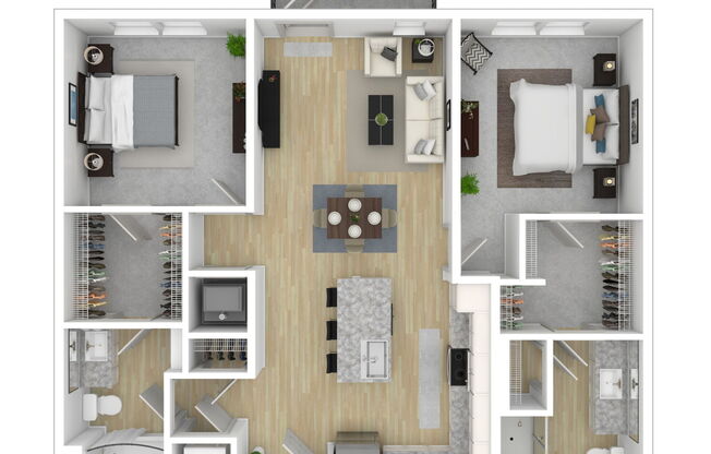 2 beds, 2 baths, 1,027 sqft, $1,890