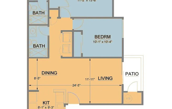 2 beds, 2 baths, 918 sqft, $1,800, Unit 29