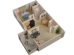 1 bed, 1 bath, 700 sqft, $1,944